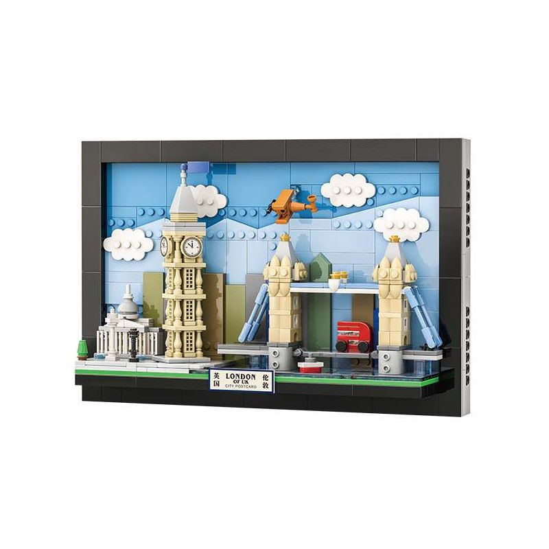 WANGE LIGAO Dr.Luck 4926 City Postcard Xếp hình lắp ráp ghép mô hình Bưu thiếp thành phố: Luân Đôn