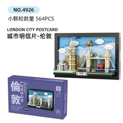 WANGE LIGAO Dr.Luck 4926 City Postcard Xếp hình lắp ráp ghép mô hình Bưu thiếp thành phố: Luân Đôn