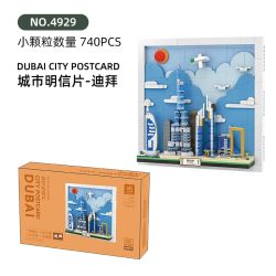 WANGE LIGAO Dr.Luck 4929 City Postcard Xếp hình lắp ráp ghép mô hình Bưu thiếp thành phố: Dubai