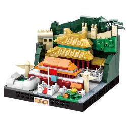 WANGE LIGAO Dr.Luck 3113 City Microcosm Xếp hình lắp ráp ghép mô hình Toàn cảnh thành phố: Bắc Kinh