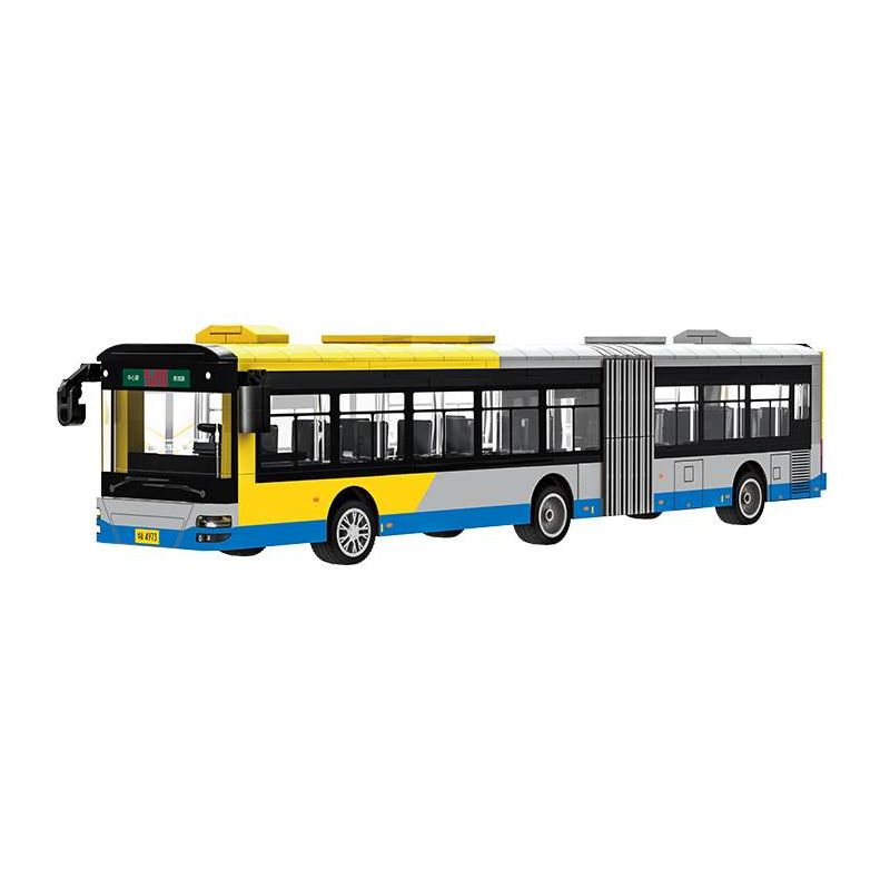 WANGE LIGAO Dr.Luck 4973 Intercity Bus Xếp hình lắp ráp ghép mô hình xe buýt liên tỉnh