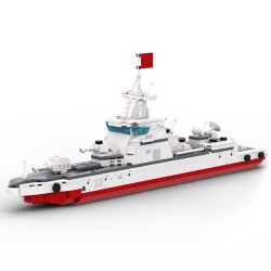 WANGE LIGAO Dr.Luck 3522 Type 055 Destroyer Xếp hình lắp ráp ghép mô hình kẻ hủy diệt