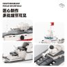 WANGE LIGAO Dr.Luck 3522 Type 055 Destroyer Xếp hình lắp ráp ghép mô hình kẻ hủy diệt