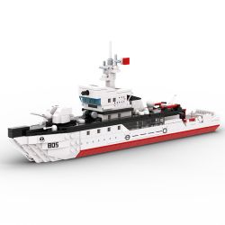 WANGE LIGAO Dr.Luck 3523 Type 081 Mine Countermeasures Ship Xếp hình lắp ráp ghép mô hình tàu quét mìn