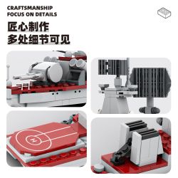 WANGE LIGAO Dr.Luck 3524 Varyag Aircraft Carrier Xếp hình lắp ráp ghép mô hình Tuần dương hạm Varyag