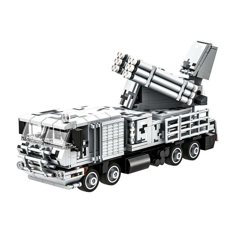 WANGE LIGAO Dr.Luck 5510 Pantsir-SM Air Defense System Xếp hình lắp ráp ghép mô hình Hệ thống phòng không Pantsir-SM