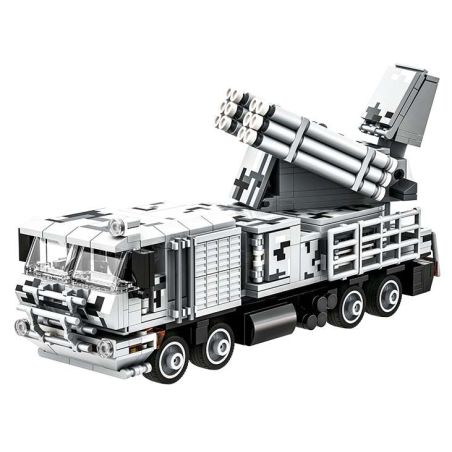 WANGE LIGAO Dr.Luck 5510 Pantsir-SM Air Defense System Xếp hình lắp ráp ghép mô hình Hệ thống phòng không Pantsir-SM