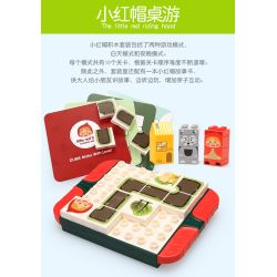 DUBIE 416 The Little Red Riding Hood Xếp hình lắp ráp ghép mô hình Trò chơi board game Cô bé quàng khăn đỏ và sách ảnh