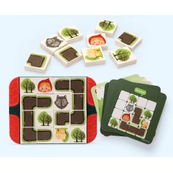 DUBIE 416 The Little Red Riding Hood Xếp hình lắp ráp ghép mô hình Trò chơi board game Cô bé quàng khăn đỏ và sách ảnh