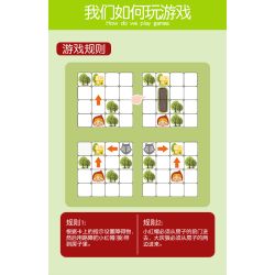 DUBIE 416 The Little Red Riding Hood Xếp hình lắp ráp ghép mô hình Trò chơi board game Cô bé quàng khăn đỏ và sách ảnh