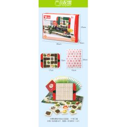 DUBIE 416 The Little Red Riding Hood Xếp hình lắp ráp ghép mô hình Trò chơi board game Cô bé quàng khăn đỏ và sách ảnh