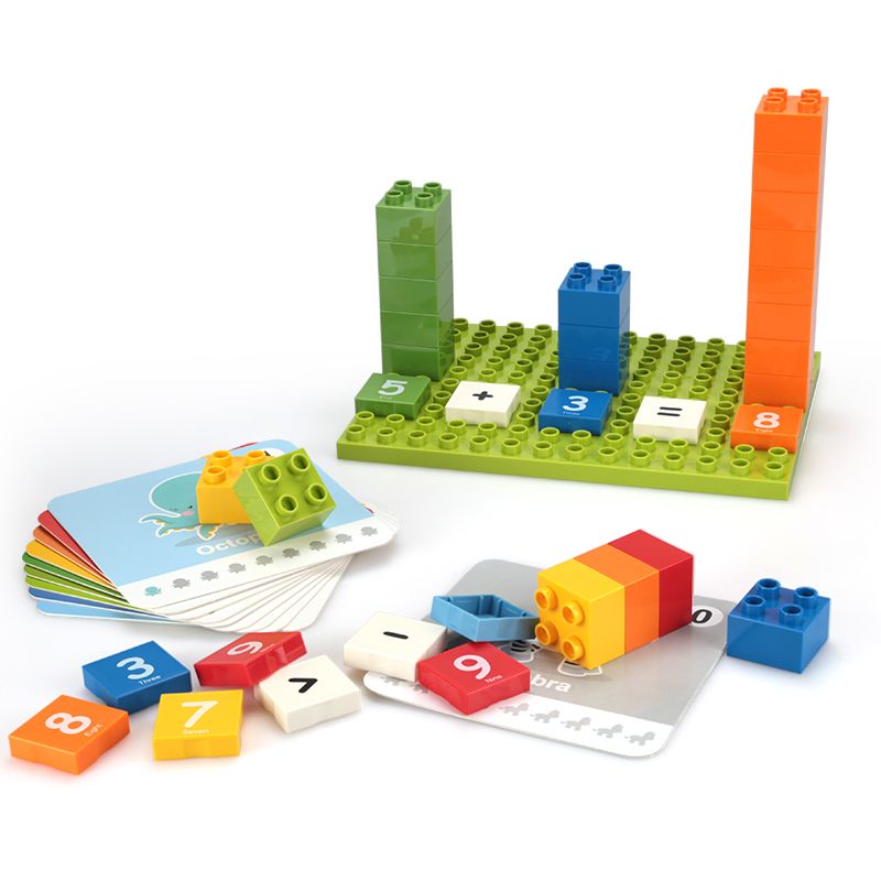 DUBIE 510 Early Math Xếp hình lắp ráp ghép mô hình số học toán học sơ khai