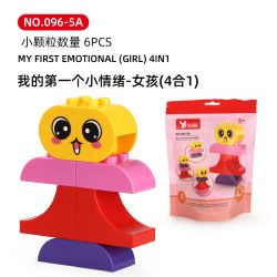 WANGE LIGAO Dr.Luck 096-5A My First Emotional Girl 4in1 Xếp hình lắp ráp ghép mô hình Cảm xúc nhỏ đầu tiên của tôi: Cô gái (4 trong 1)
