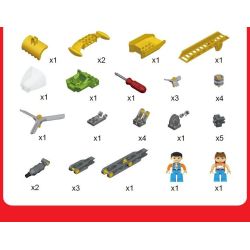 DUBIE 096-11A Xếp hình lắp ráp ghép mô hình Cơ học thay đổi các hạt lớn của thế giới