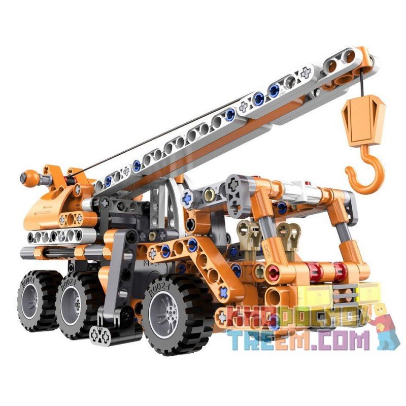 DOUBLEE CADA C52013 52013 non  XE CẨU bộ đồ chơi xếp lắp ráp ghép mô hình  MOBILE CRANE Kỹ Thuật Công Nghệ Cao Mô Hình Phương Tiện 272 khối