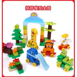 DUBIE 640 Xếp hình lắp ráp ghép mô hình Diễu hành động vật