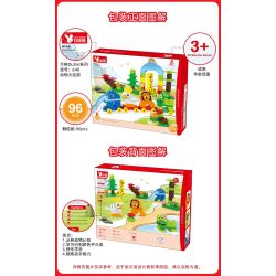 DUBIE 640 Xếp hình lắp ráp ghép mô hình Diễu hành động vật