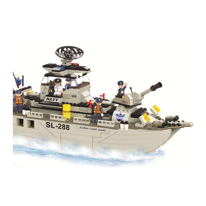 Sluban M38-B0122 Xếp hình lắp ráp ghép mô hình khinh hạm