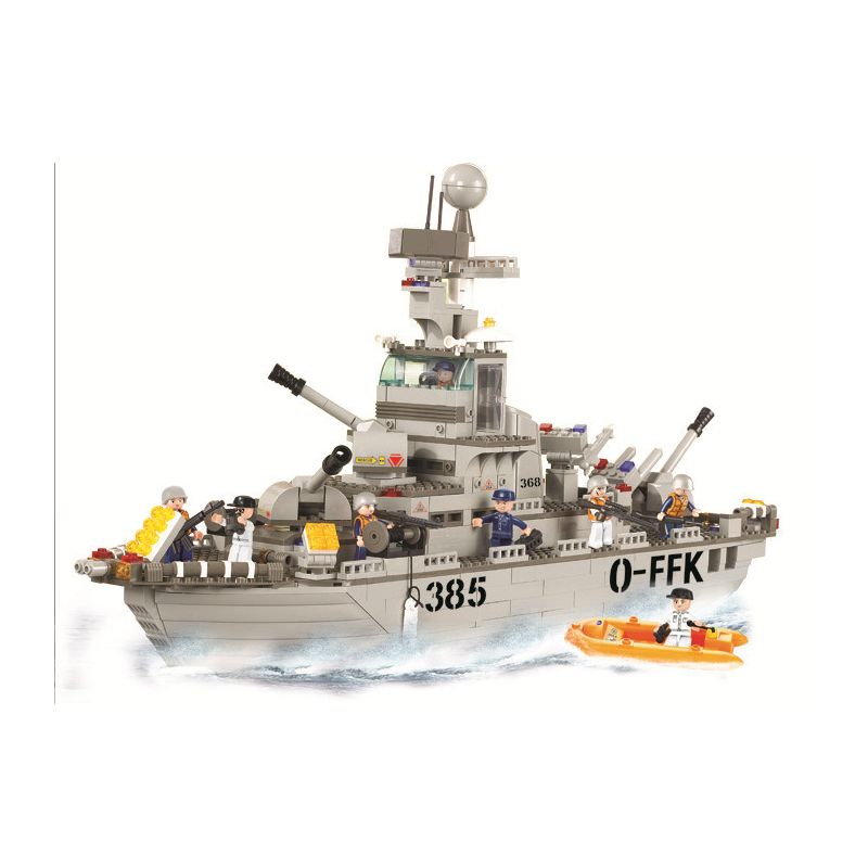 Sluban M38-B0126 Xếp hình lắp ráp ghép mô hình Hạm đội Hải quân - Tàu tuần dương