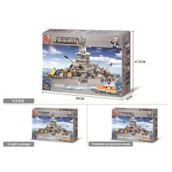 Sluban M38-B0126 Xếp hình lắp ráp ghép mô hình Hạm đội Hải quân - Tàu tuần dương