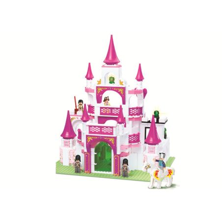 Sluban M38-B0151 Xếp hình lắp ráp ghép mô hình Giấc Mơ Hồng-Lâu Đài Trong Mơ