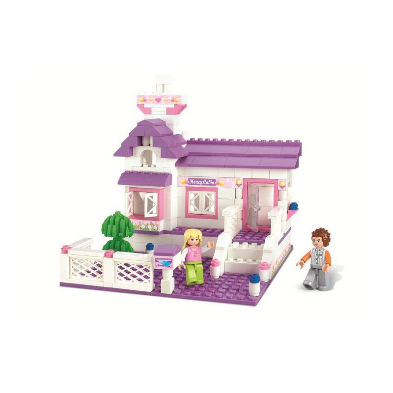 Sluban M38-B0156 Xếp hình lắp ráp ghép mô hình Giấc Mơ Hồng-Ngôi Nhà Ngọt Ngào