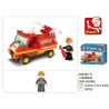 Sluban M38-B0173 Xếp hình lắp ráp ghép mô hình SimCity-Xe cứu hỏa nhỏ