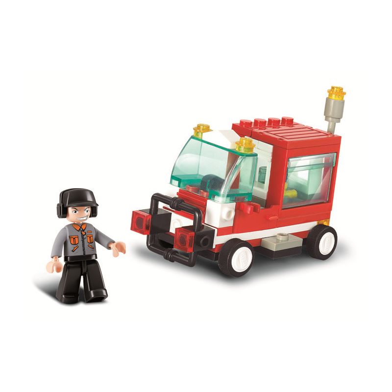 Sluban M38-B0180 Xếp hình lắp ráp ghép mô hình Giỏ công cụ phiên bản SimCity-Q