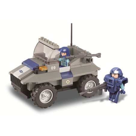 Sluban M38-B0195 Xếp hình lắp ráp ghép mô hình Xe tấn công của lực lượng đặc biệt