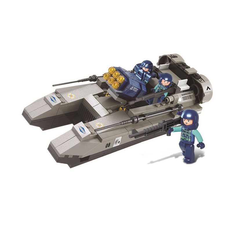 Sluban M38-B0197 Xếp hình lắp ráp ghép mô hình Lực Lượng Đặc Biệt-Thuyền Tấn Công Sấm Sét