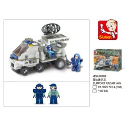 Sluban M38-B0198 Xếp hình lắp ráp ghép mô hình Lực Lượng Đặc Biệt-Radar Phương Tiện Liên Lạc