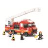 Sluban M38-B0221 Xếp hình lắp ráp ghép mô hình Xe cứu hỏa thang báo cháy nhanh