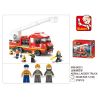 Sluban M38-B0221 Xếp hình lắp ráp ghép mô hình Xe cứu hỏa thang báo cháy nhanh