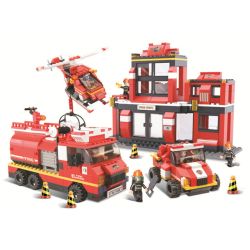 Sluban M38-B0226 Xếp hình lắp ráp ghép mô hình Hoạt động báo cháy-cứu hộ nhanh