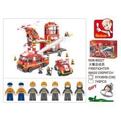 Sluban M38-B0227 Xếp hình lắp ráp ghép mô hình Huy động báo cháy - báo cháy nhanh