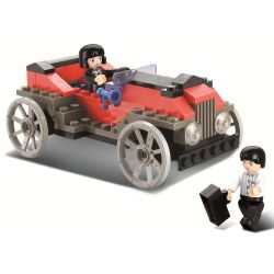 Sluban M38-B0229 Xếp hình lắp ráp ghép mô hình Phiên bản kỷ niệm của ga xe lửa thế kỷ-Cournot