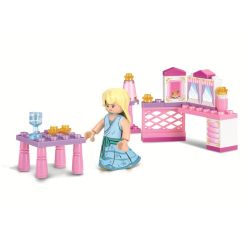 Sluban M38-B0238 Xếp hình lắp ráp ghép mô hình Căn phòng nhỏ Pink Dream-Princess