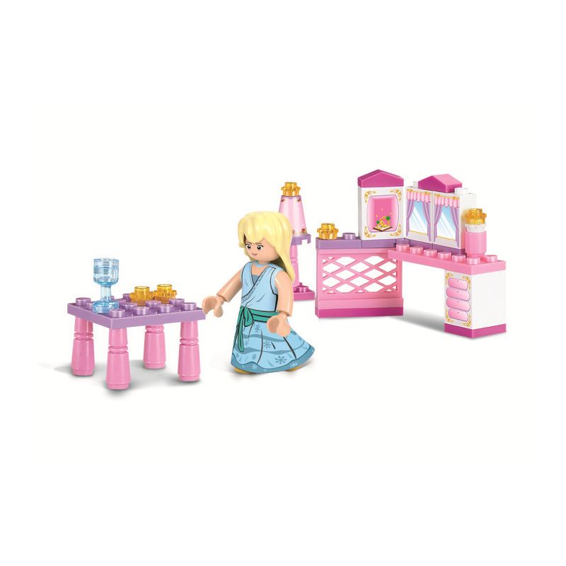 Sluban M38-B0238 Xếp hình lắp ráp ghép mô hình Căn phòng nhỏ Pink Dream-Princess