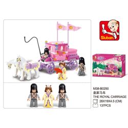 Sluban M38-B0250 Xếp hình lắp ráp ghép mô hình Giấc Mơ Hồng-Cỗ Xe Hoàng Gia