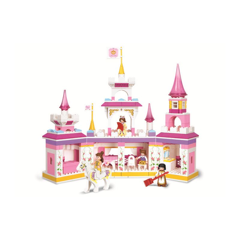 Sluban M38-B0251 Xếp hình lắp ráp ghép mô hình Giấc Mơ Màu Hồng-Lâu Đài Trong Mơ Của Công Chúa