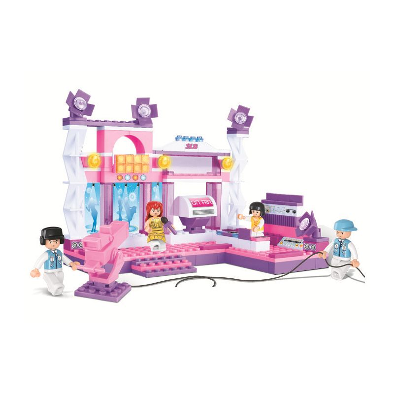 Sluban M38-B0252 Xếp hình lắp ráp ghép mô hình Giấc Mơ Hồng - Sân Khấu Rực Rỡ