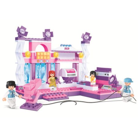 Sluban M38-B0252 Xếp hình lắp ráp ghép mô hình Giấc Mơ Hồng - Sân Khấu Rực Rỡ