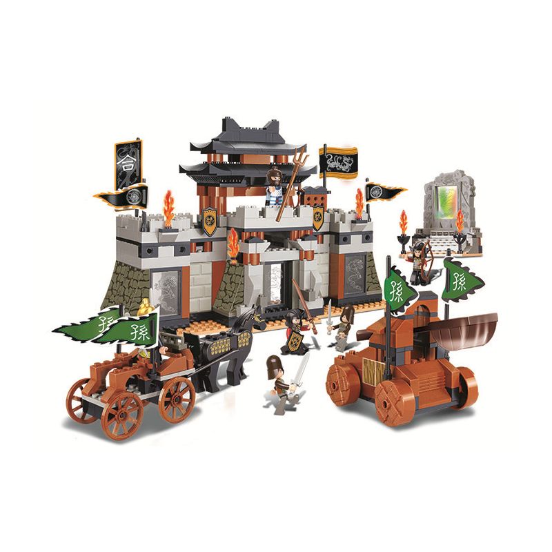 Sluban M38-B0265 Xếp hình lắp ráp ghép mô hình Series Tam Quốc-Trận Hợp Phì