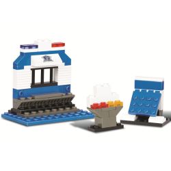 Sluban M38-B0273 Xếp hình lắp ráp ghép mô hình Xe hộ tống đặc biệt SWAT của thành phố