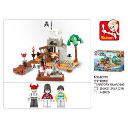 Sluban M38-B0278 Xếp hình lắp ráp ghép mô hình Cướp biển vùng Caribbean-Bảo vệ ngôi nhà đầu lâu