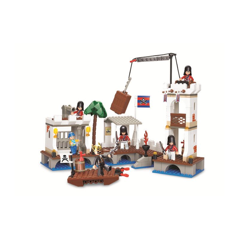 Sluban M38-B0280 Xếp hình lắp ráp ghép mô hình Cướp biển vùng Caribe - Đột kích Port Royal