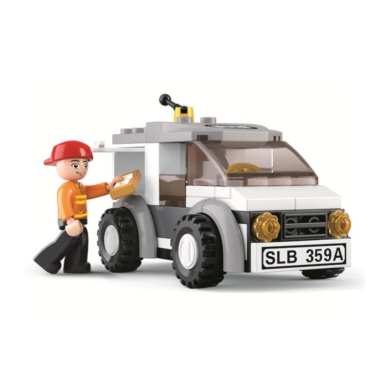 Sluban M38-B0359 Xếp hình lắp ráp ghép mô hình Xe tải tốc hành