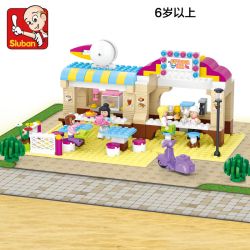 Sluban M38-B0530 Xếp hình lắp ráp ghép mô hình nhà hàng ngoài trời