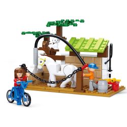 Sluban M38-B0557 Xếp hình lắp ráp ghép mô hình Trạm chăm sóc ngựa