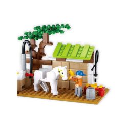 Sluban M38-B0557 Xếp hình lắp ráp ghép mô hình Trạm chăm sóc ngựa